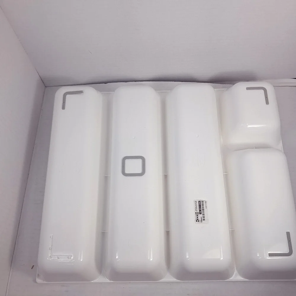 IKEA VARIERA Kitchen Utensil Flatware Tray‎ white Plastic Silverware organizer